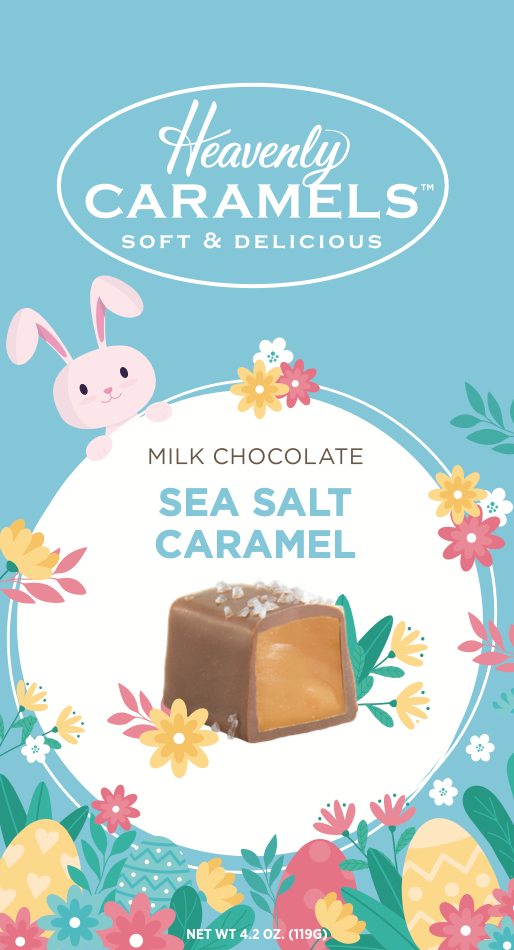 EASTER / SPRING -Heavenly Chocolate Sea Salt Caramels 4.2oz