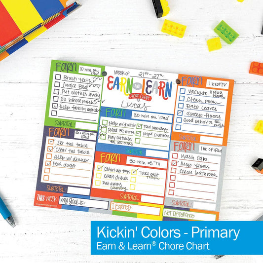 Earn & Learn® Kids Money Management Chore Chart | Kickin' Colors