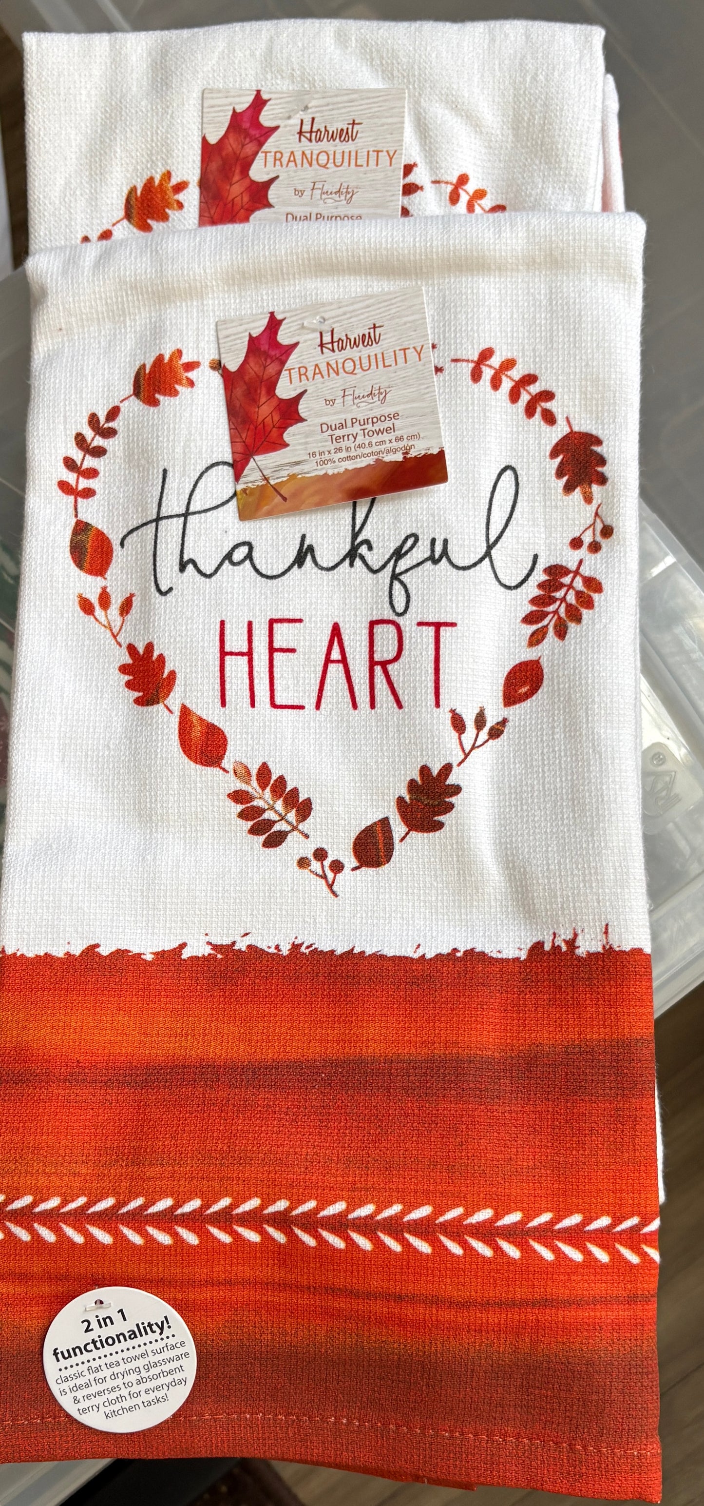 Updated- Thankful Heart Kitchen Towel- $6 or 10/$50 (Mix & Match)