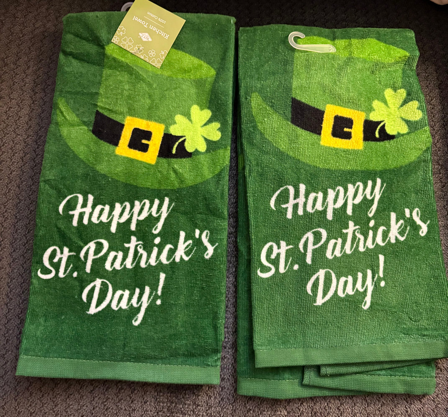 Updated- Lucky Hat Kitchen Towel- $6 or 10/$50 (Mix & Match)