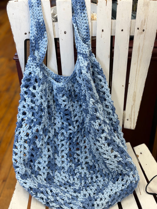 Market Bag- Faded Denim