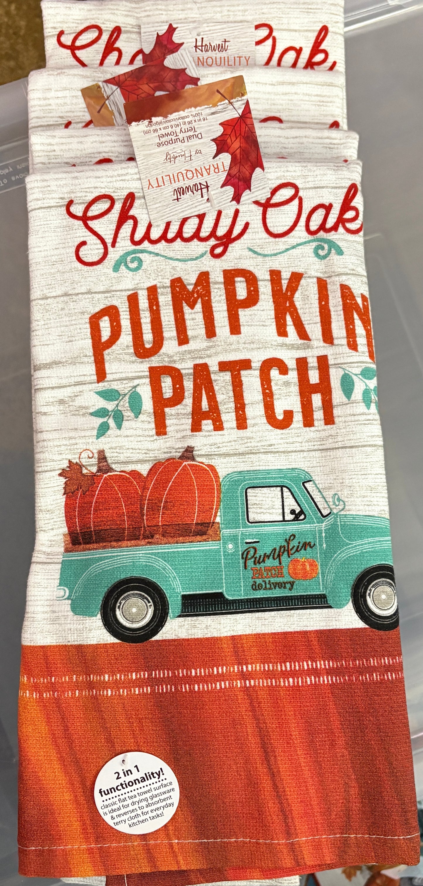 Updated- Shady Oak Pumpkin Patch Kitchen Towel- $6 or 10/$50 (Mix & Match)