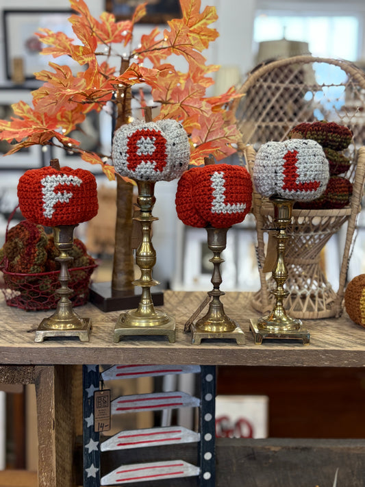 FALL pumpkins- White/ Orange