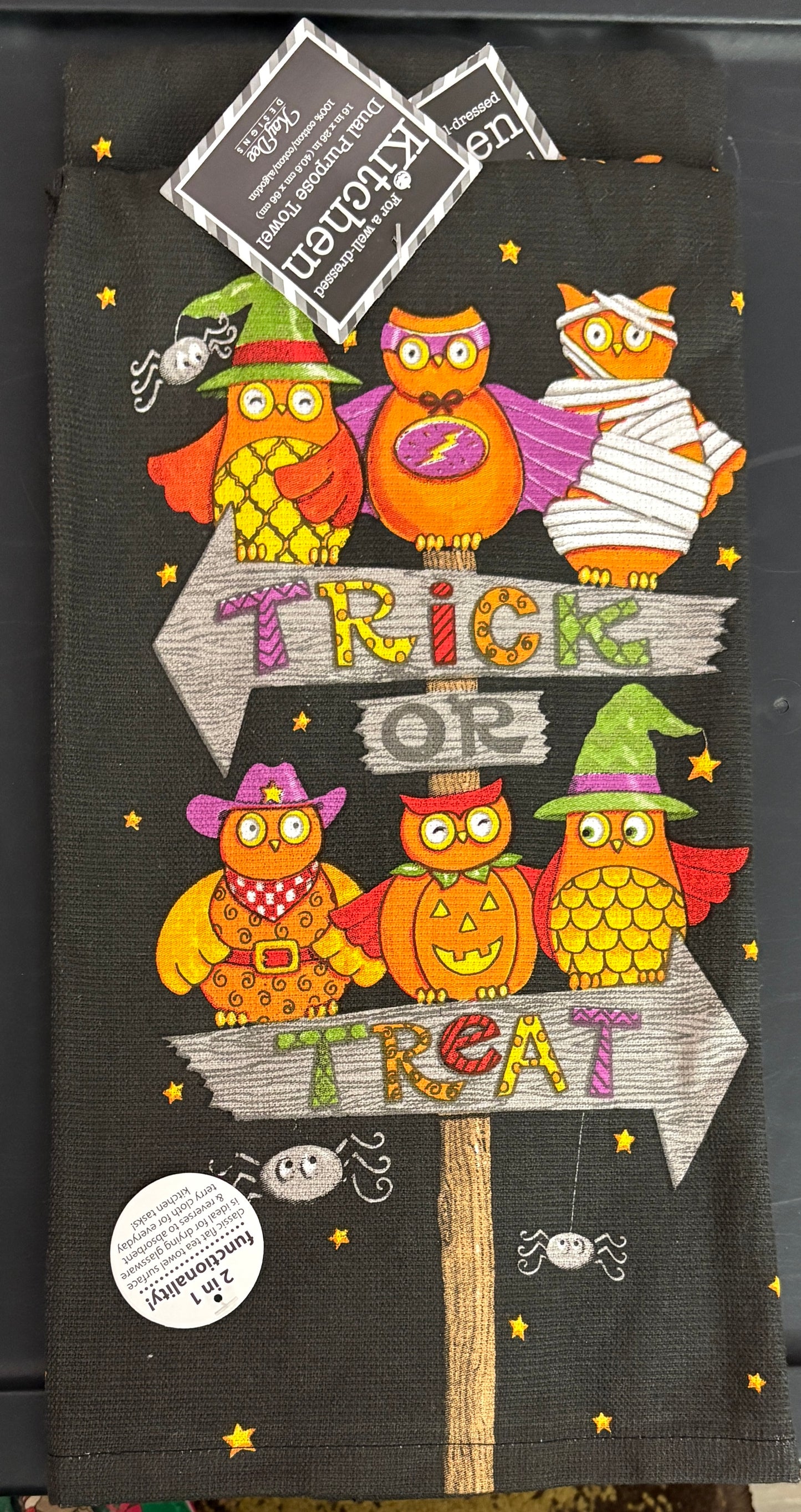 Updated- Trick or Treat Kitchen Towel- $6 or 10/$50 (Mix & Match)