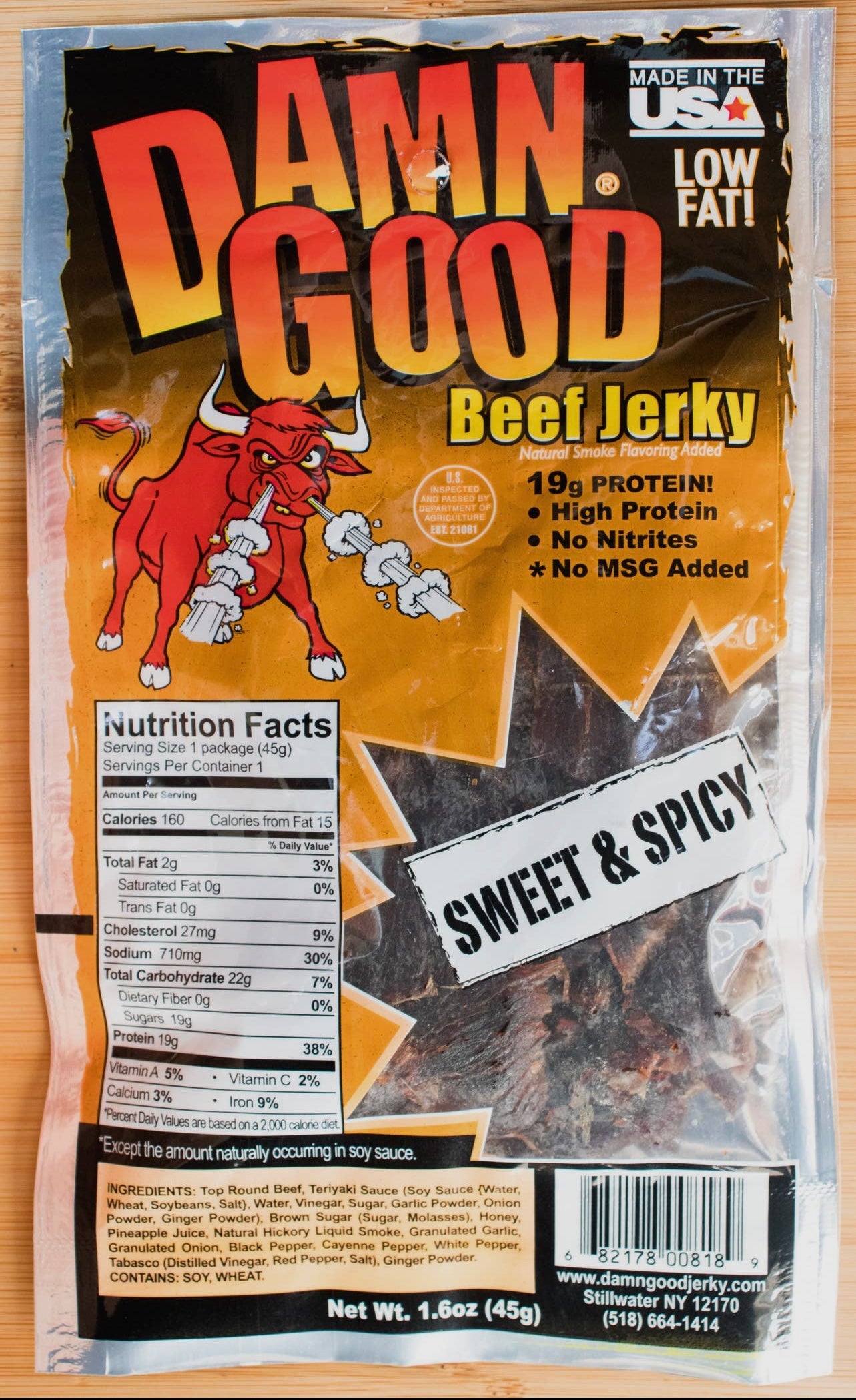 1.6 oz. Sweet & Spicy Beef Jerky