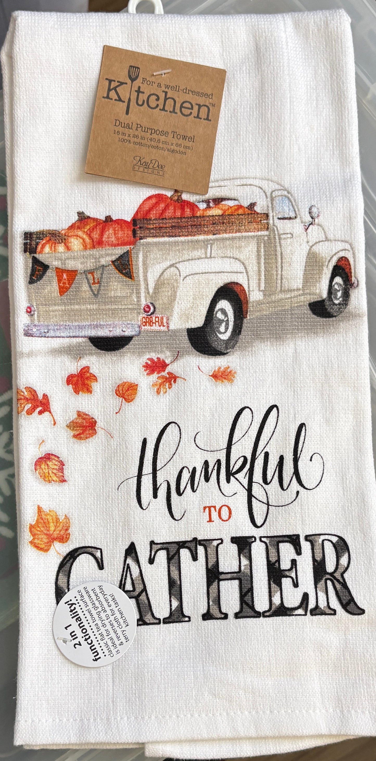 Updated- Thankful to Gather Kitchen Towel- $6 or 10/$50 (Mix & Match)