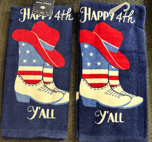 Patriotic Boots kitchen towel- $10 or 3/$25 (mix and match)