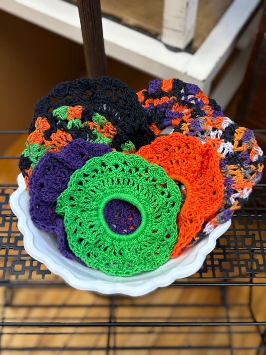Scrunchies- Halloween Green- $15 or 2/$25