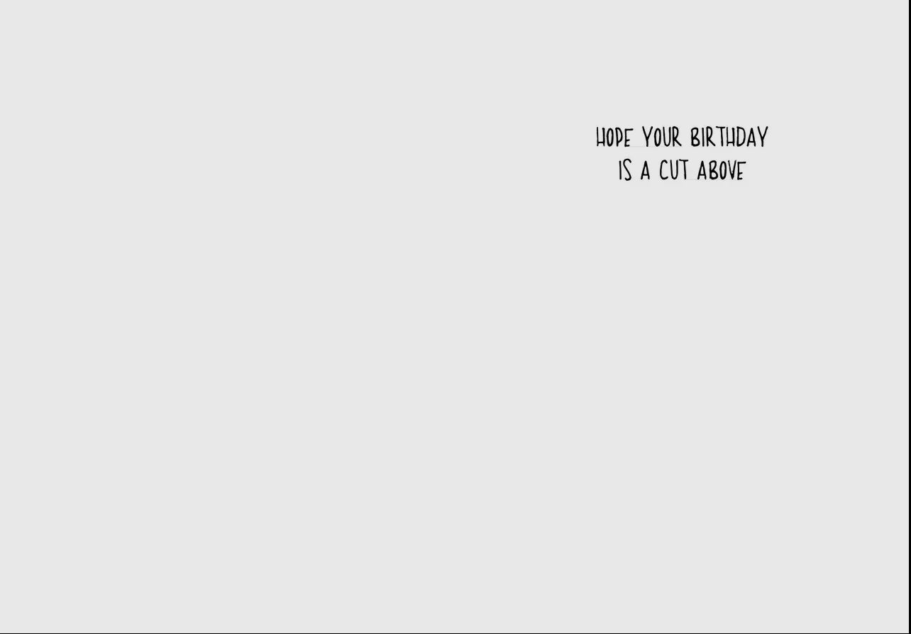 Funny Birthday Card- Golf Hairstyles