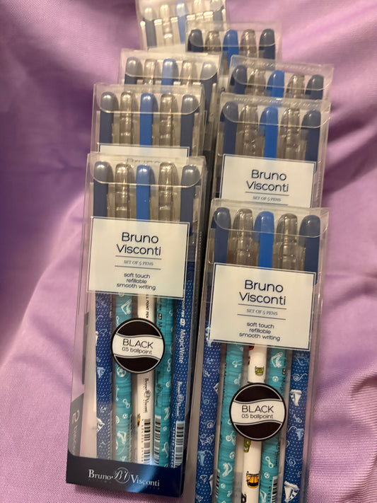 Bruno Visconti- 5 pack of ballpoint pens