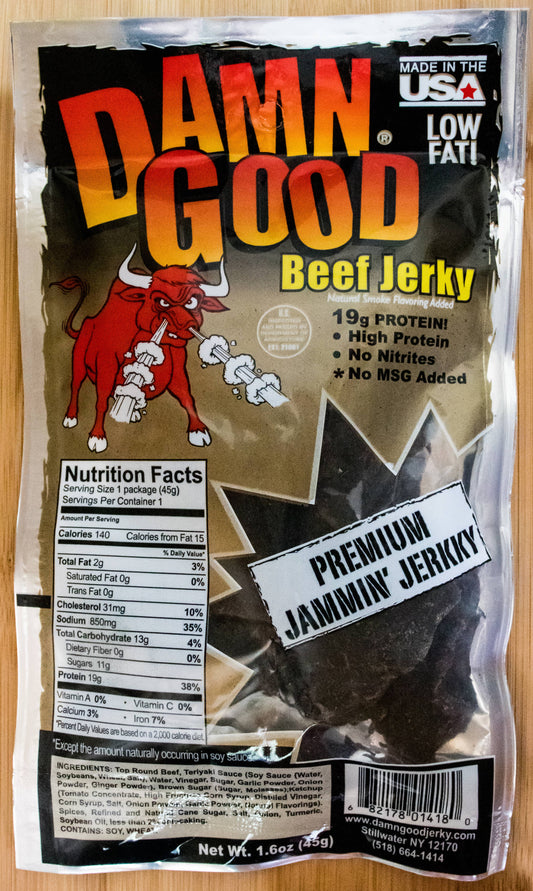 1.6 oz Premium Select Beef Jerky (Jammin’ Jerky)