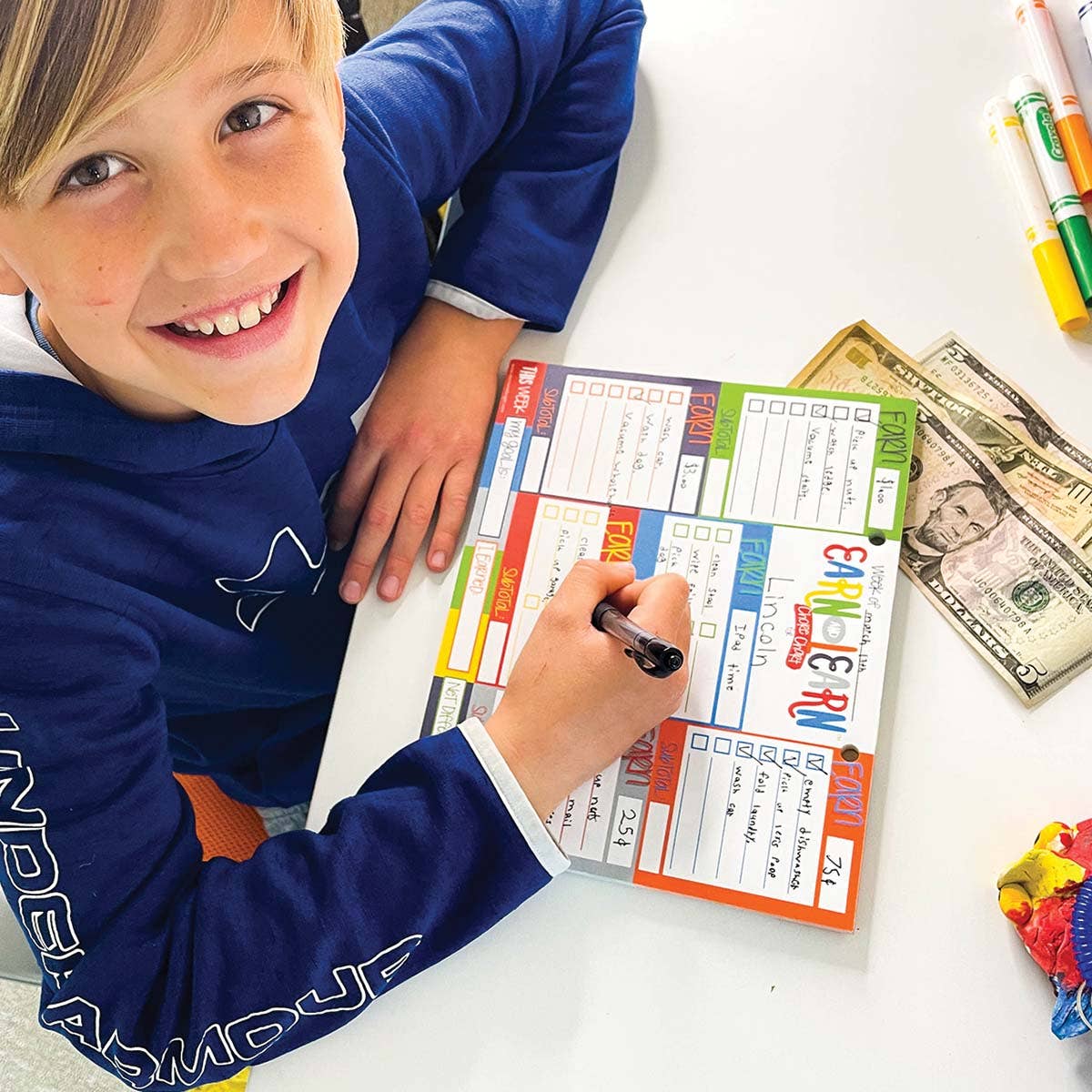 Earn & Learn® Kids Money Management Chore Chart | Kickin' Colors