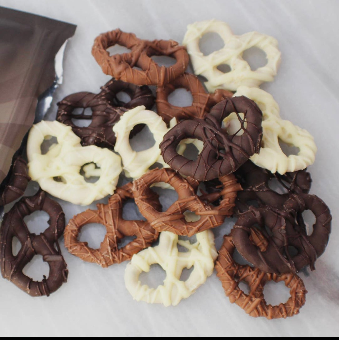 Chocolate covered pretzels- Assorted