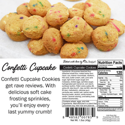 Cookies - Christmas Holiday Confetti Ginger Snaps- Gingerbread Man- 5 oz Boxes