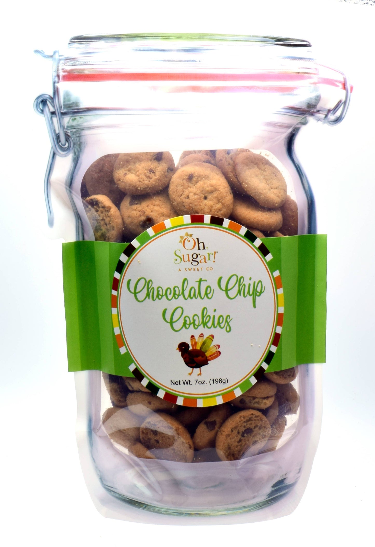 Oh Sugar, Fall Assorted Cookie Flavors Mason Jar Pouches- Confetti Cupcake