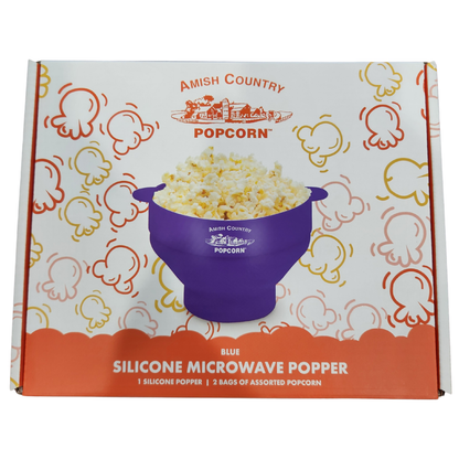 Silicone Microwave Popper: Black