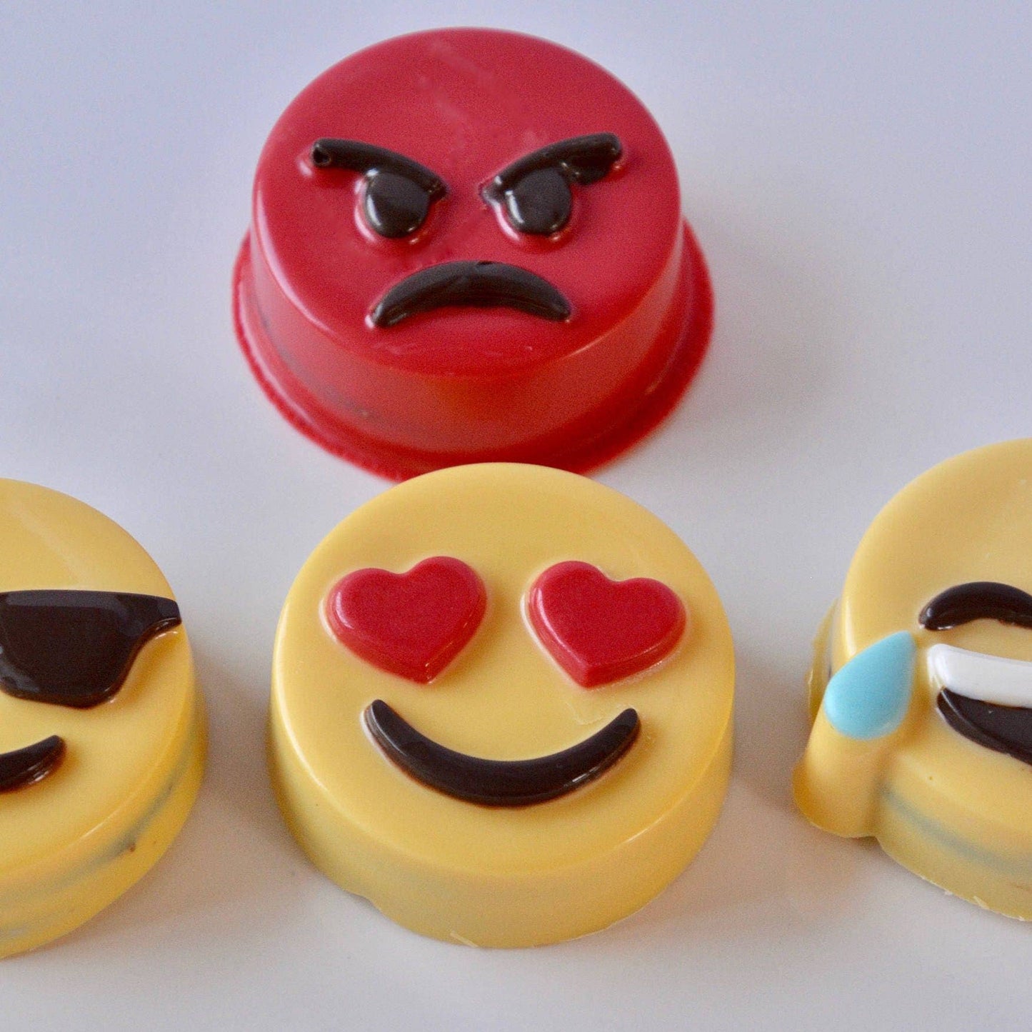 Chocolate Covered Emoji Oreos: Angry