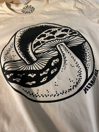 Mushroom Yin Yang Tee: Large