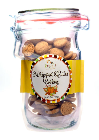 Oh Sugar, Fall Assorted Cookie Flavors Mason Jar Pouches- Confetti Cupcake