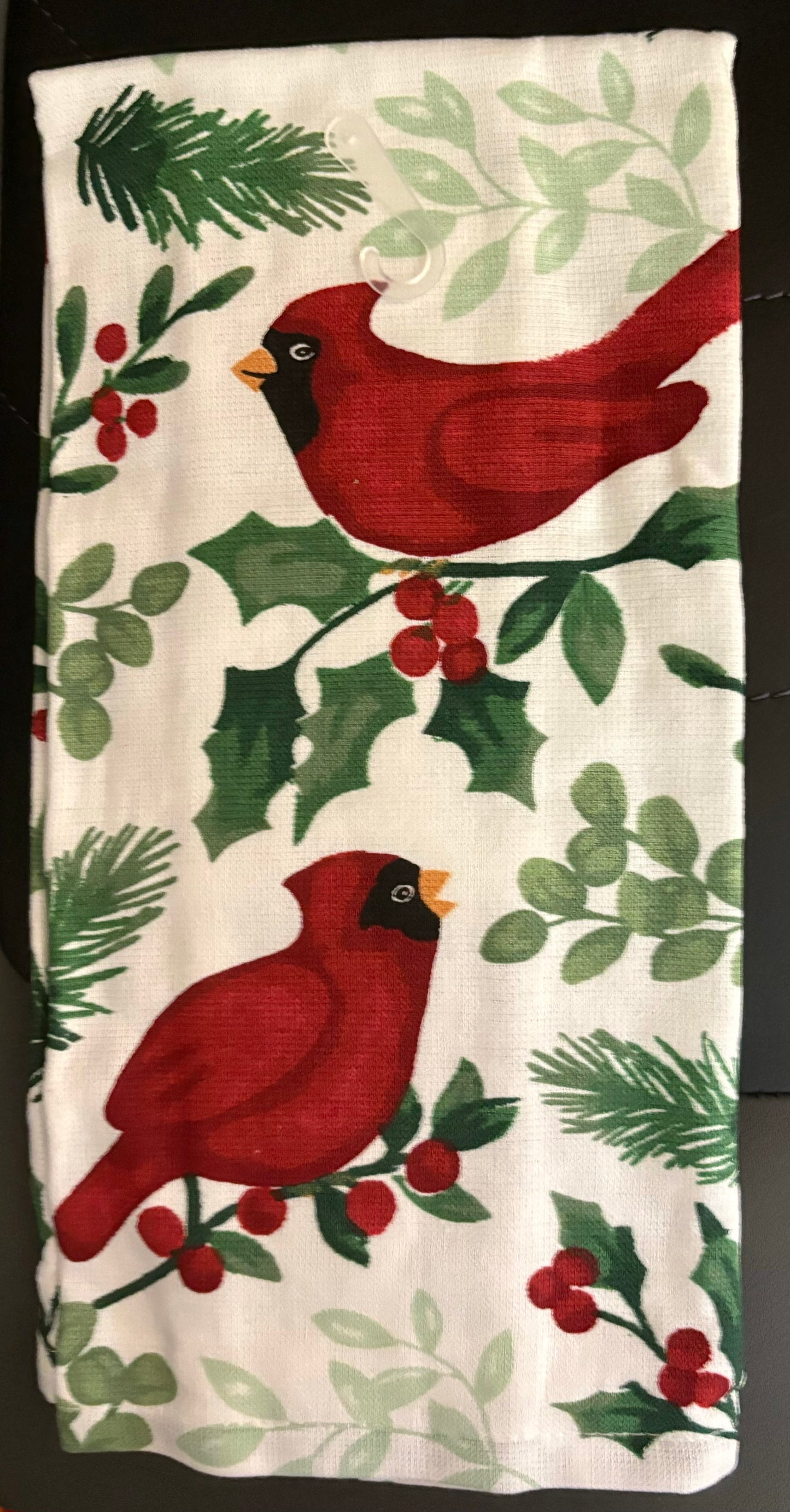 Winter Cardinal Kitchen Towel- $10 or 3/$25 (Mix and Match)