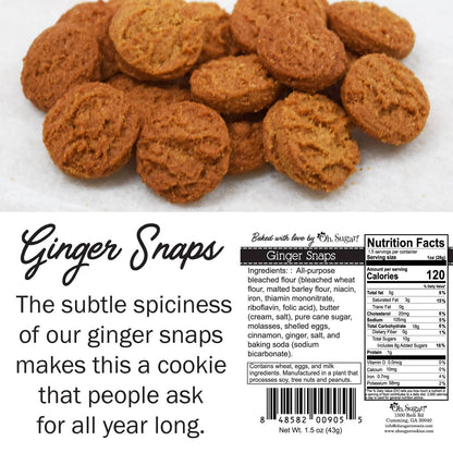 Cookies - Christmas Holiday Confetti Ginger Snaps- Gingerbread Man- 5 oz Boxes