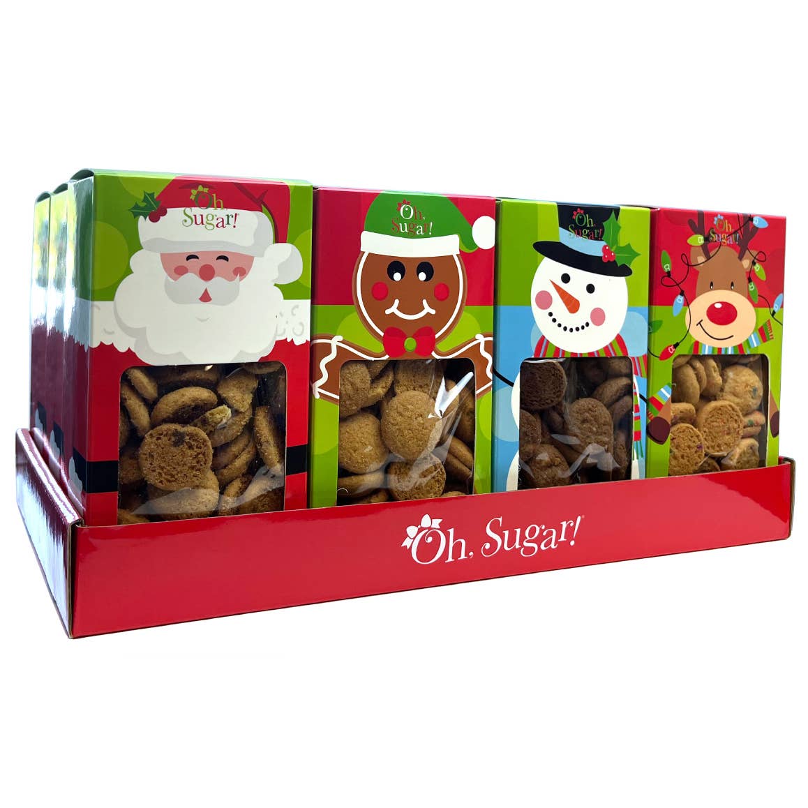 Cookies - Christmas Holiday Confetti Ginger Snaps- Gingerbread Man- 5 oz Boxes