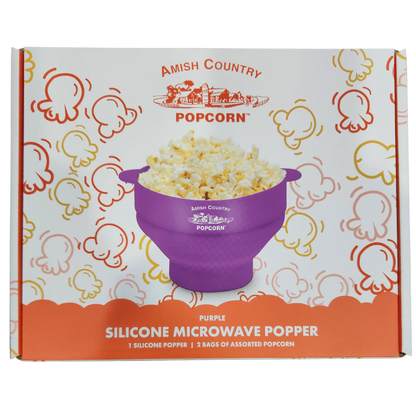 Silicone Microwave Popper: Black