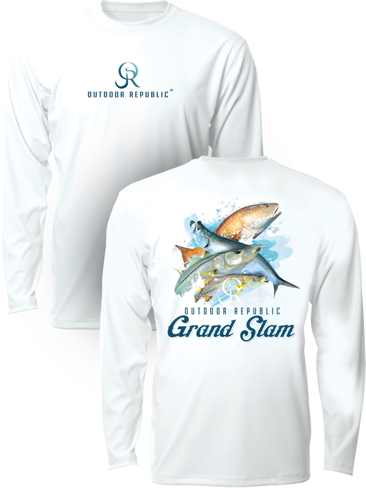 Grandslam - UPF Performance Shirt (unisex): White / LARGE