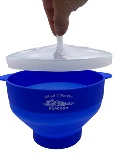 Silicone Microwave Popper: Orange