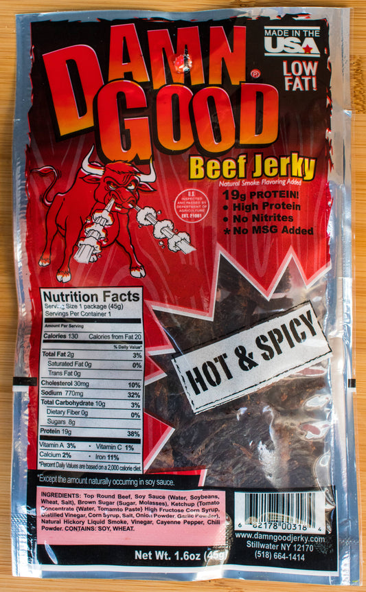 1.6 oz Hot & Spicy Beef Jerky