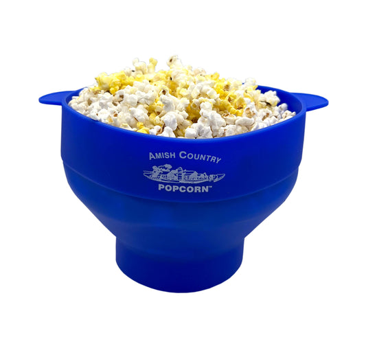 Silicone Microwave Popper: Blue