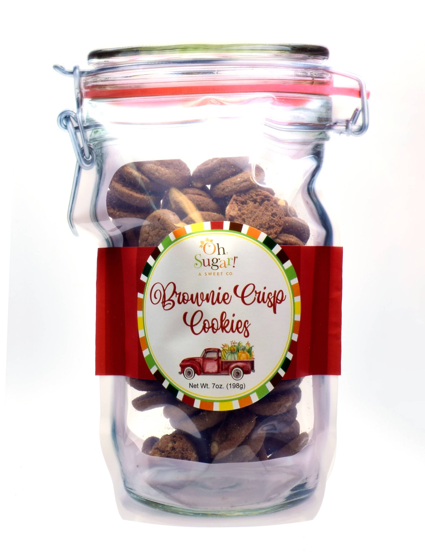 Oh Sugar, Fall Assorted Cookie Flavors Mason Jar Pouches- Confetti Cupcake