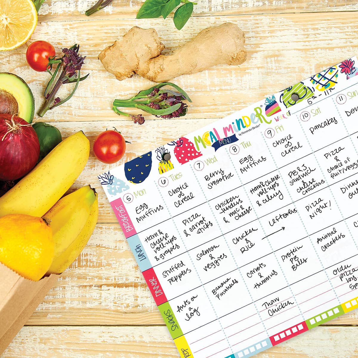 52-Week Meal Minder® Weekly Menu Planner Pad |