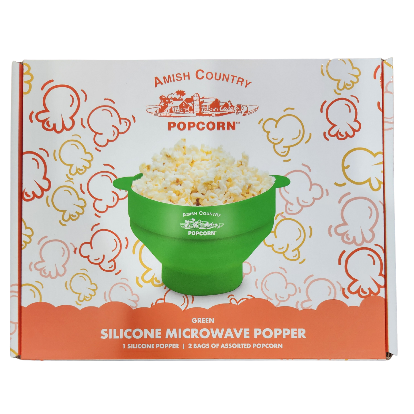 Silicone Microwave Popper: Blue