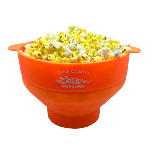 Silicone Microwave Popper: Orange