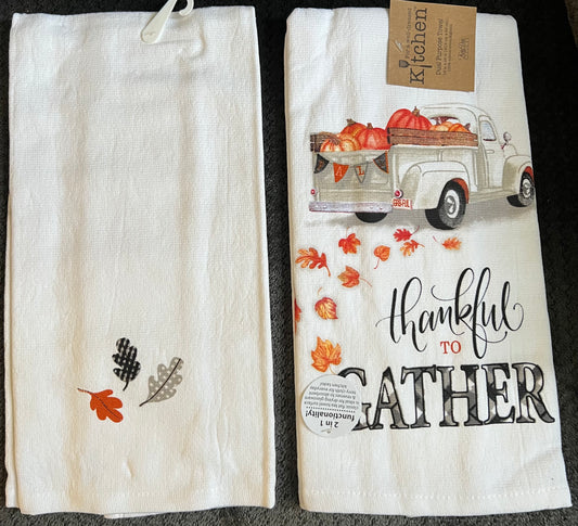 Thankful to Gather kitchen towels- $10 or 3/$25 (mix and match)