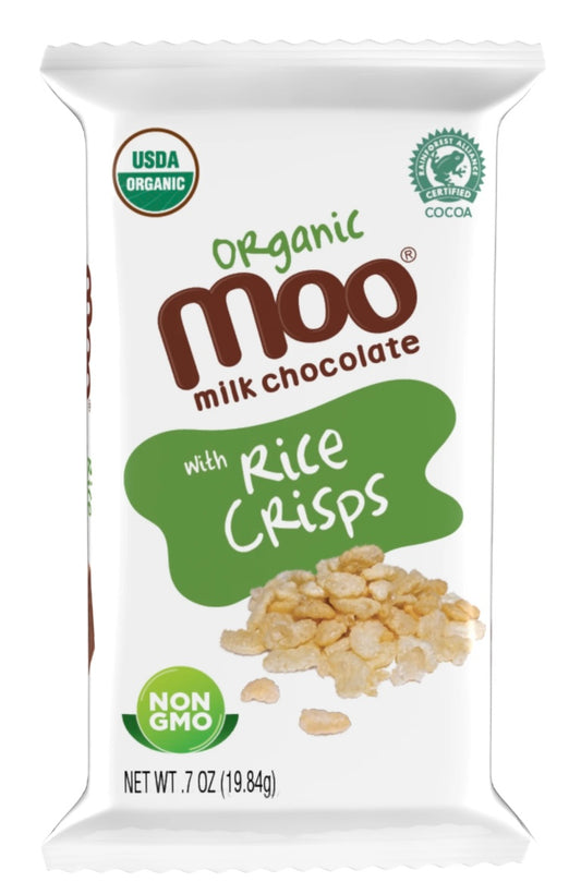 Organic Rice Crisps & Milk Chocolate Mini Bars, 0.7 oz