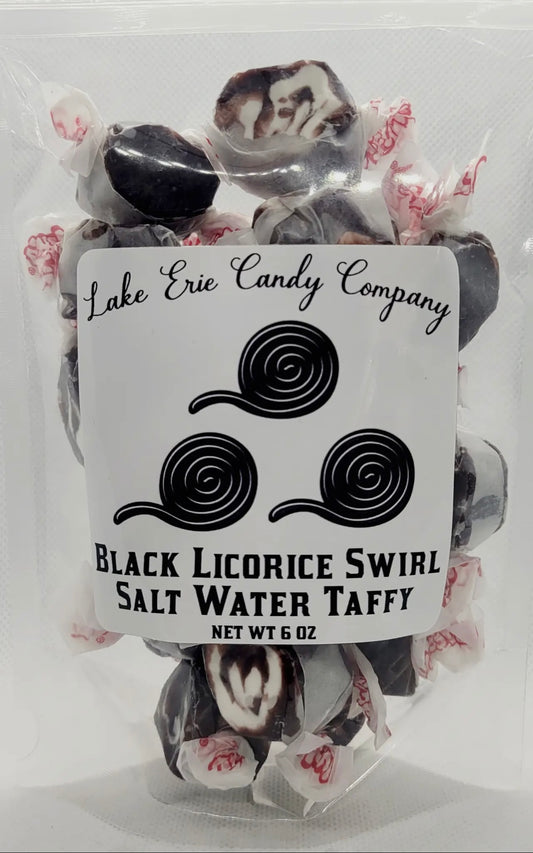Black Licorice Salt Water Taffy- Lake Erie Candy Company