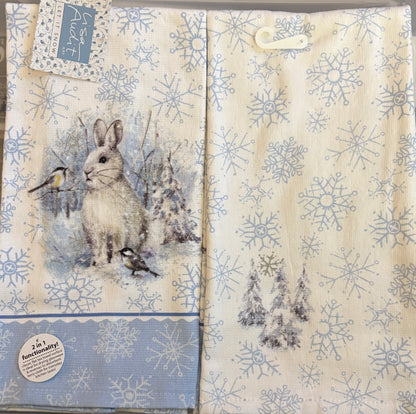 Snow Bunny Kitchen Towel - $10 or 3/$25 (Mix & Match)*