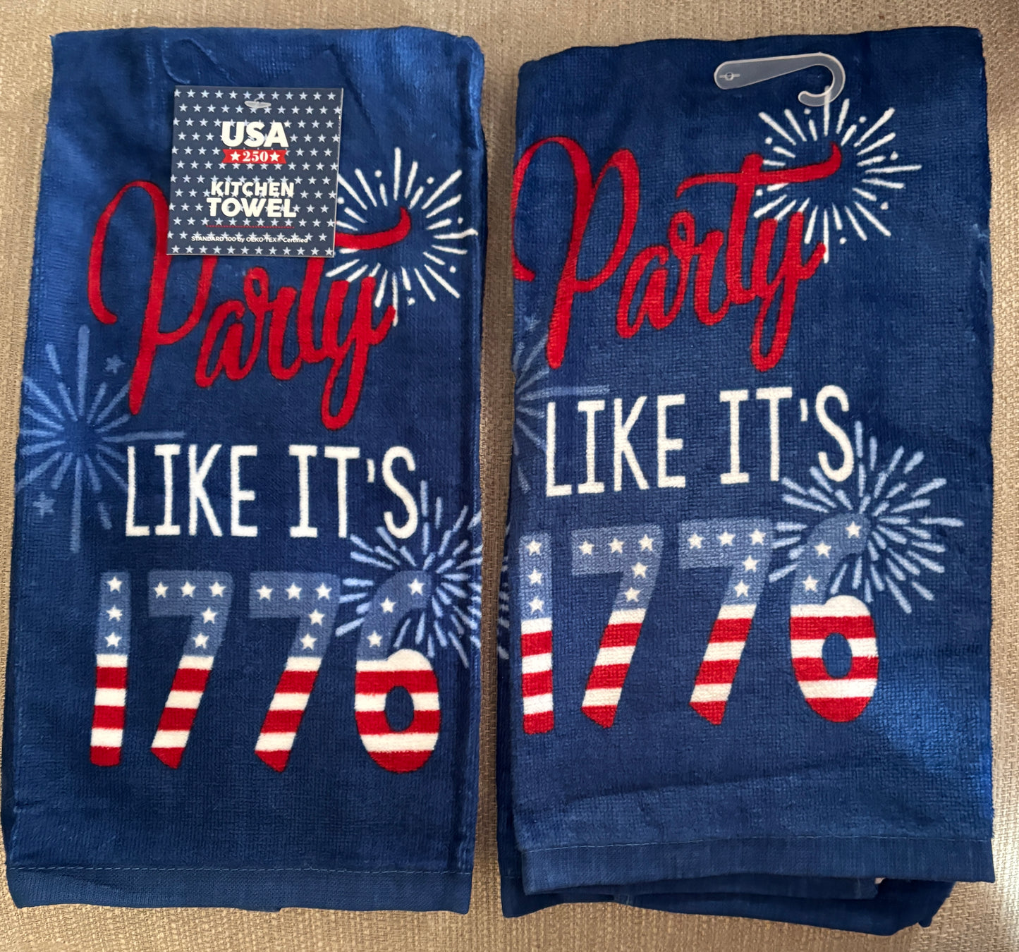 New- Party Like It’s 1776 Kitchen Towel- $6 or 10/$50 (Mix & Match)