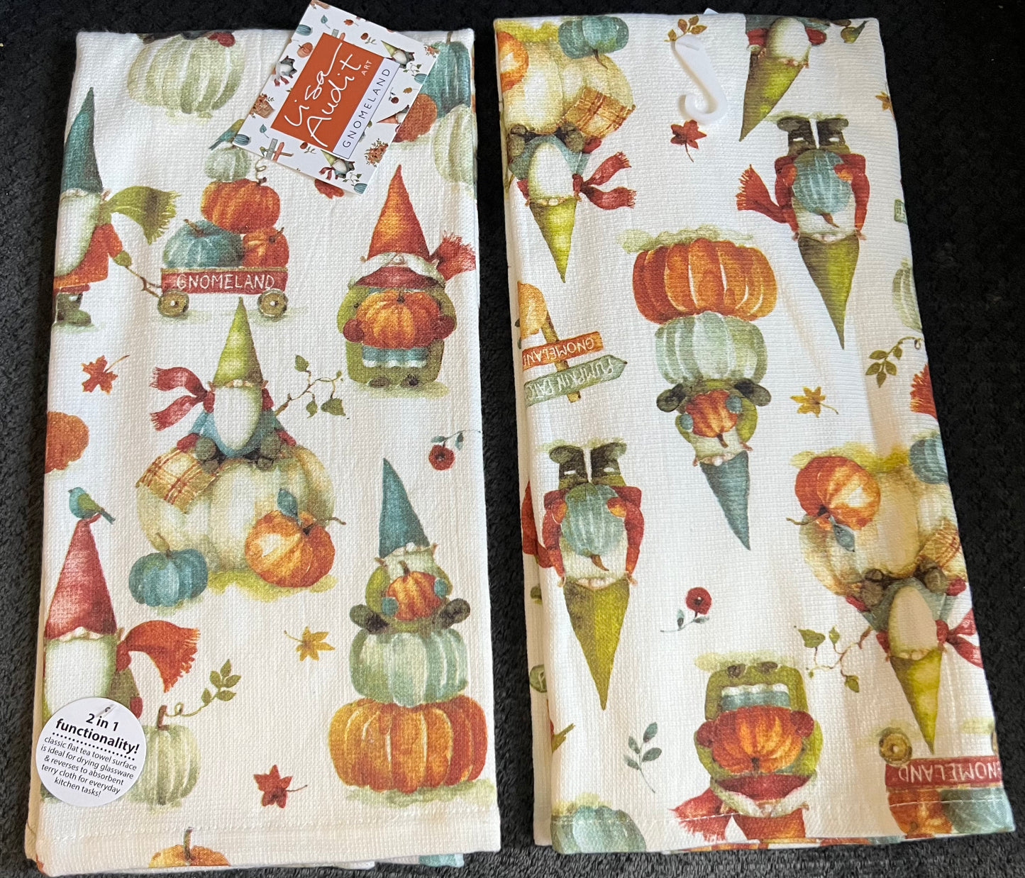 Fall Gnome kitchen towel- $10 or 3/$25 (mix and match)