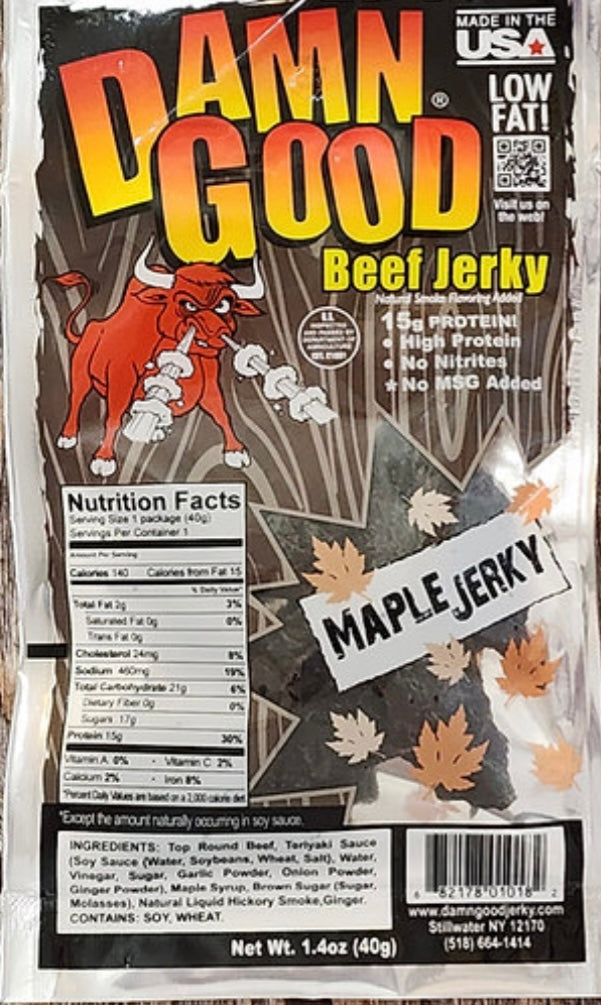 1.4 oz Maple Beef Jerky