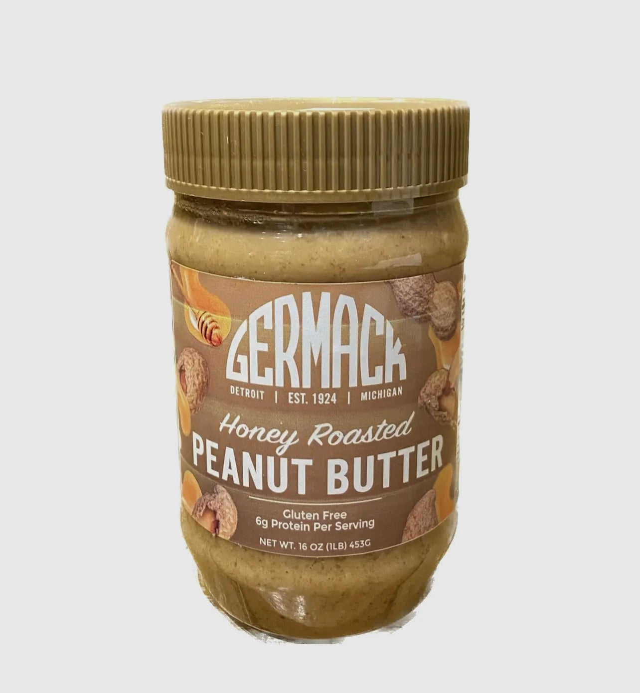 Germack Honey Roasted Peanut Butter- 16 oz.