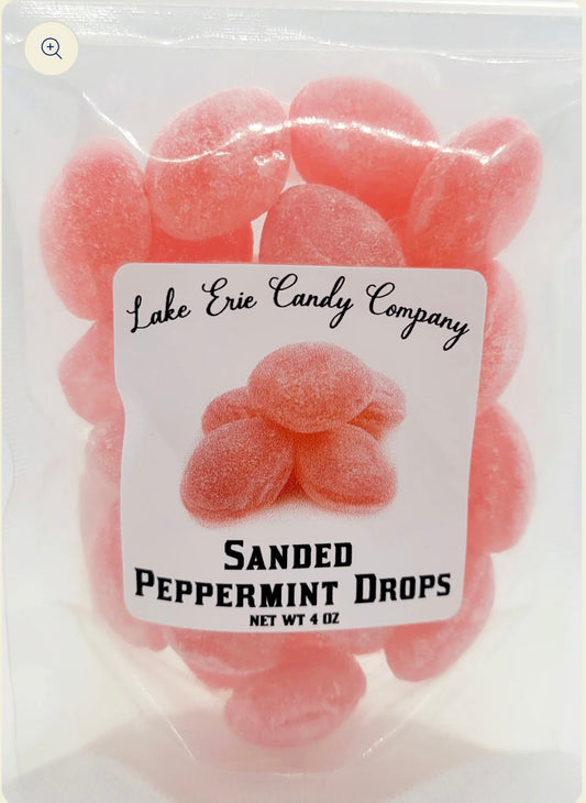 Sanded Peppermint Drops