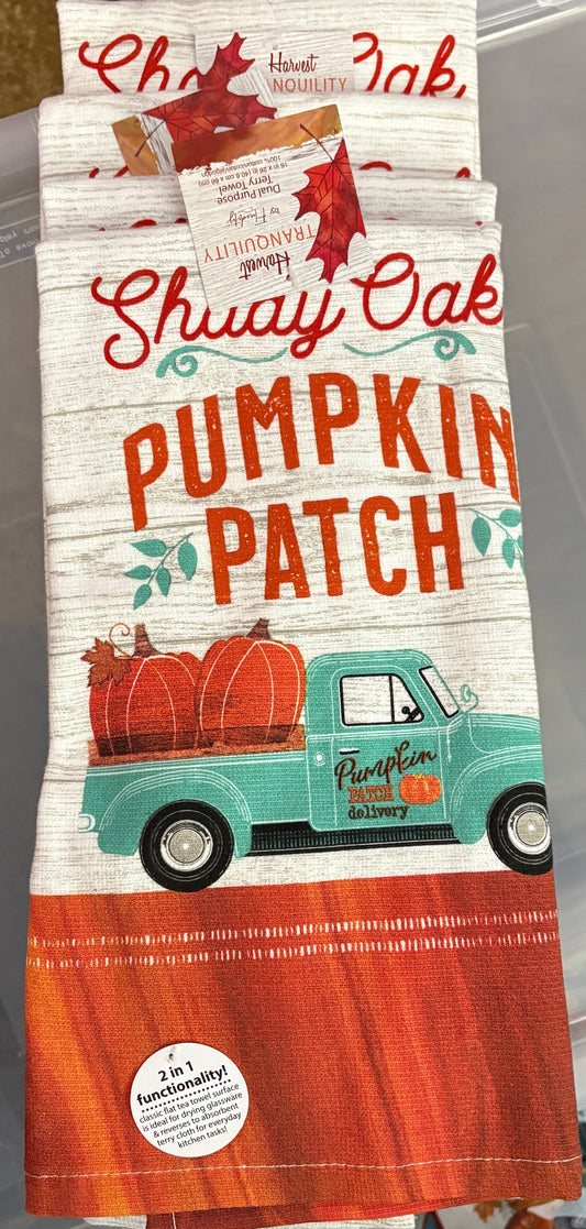Updated- Shady Oak Pumpkin Patch Kitchen Towel- $6 or 10/$50 (Mix & Match)