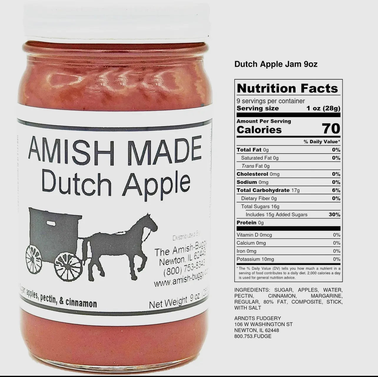 Amish Made Dutch Apple Jam