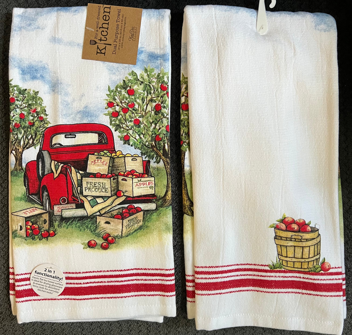 Apples Kitchen Towel- $10 or 3/$25 (mix and match)