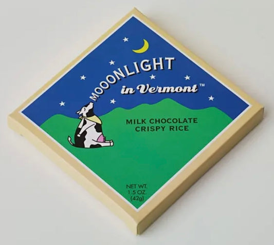 Mooonlight in Vermont- Milk Chocolate with Crispy Rice- Gluten Free