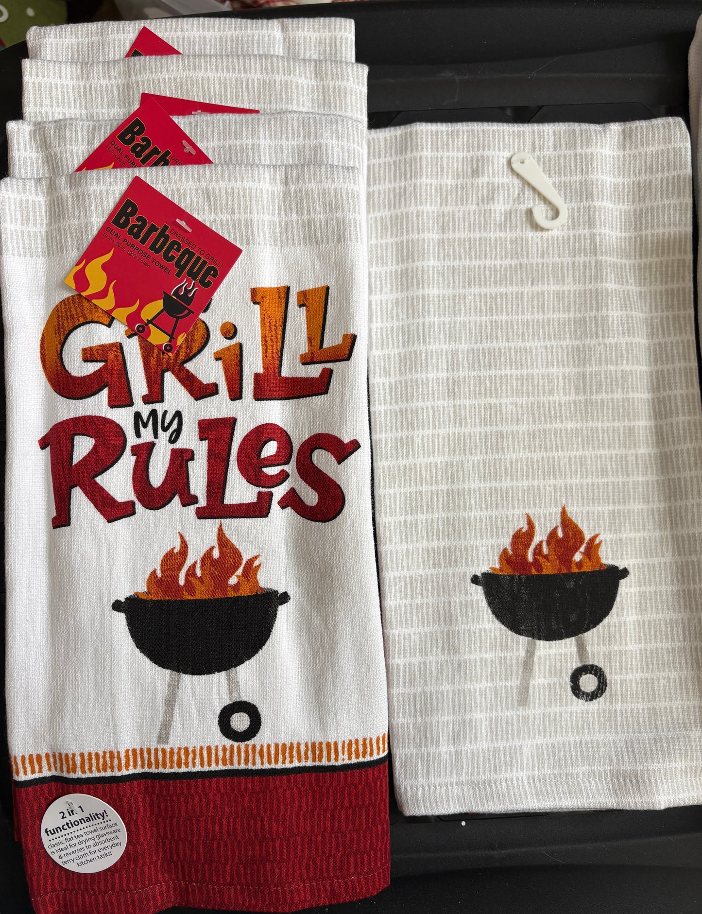 Updated- My Grill My Rules Kitchen Towel- $6 or 10/$50 (Mix & Match)
