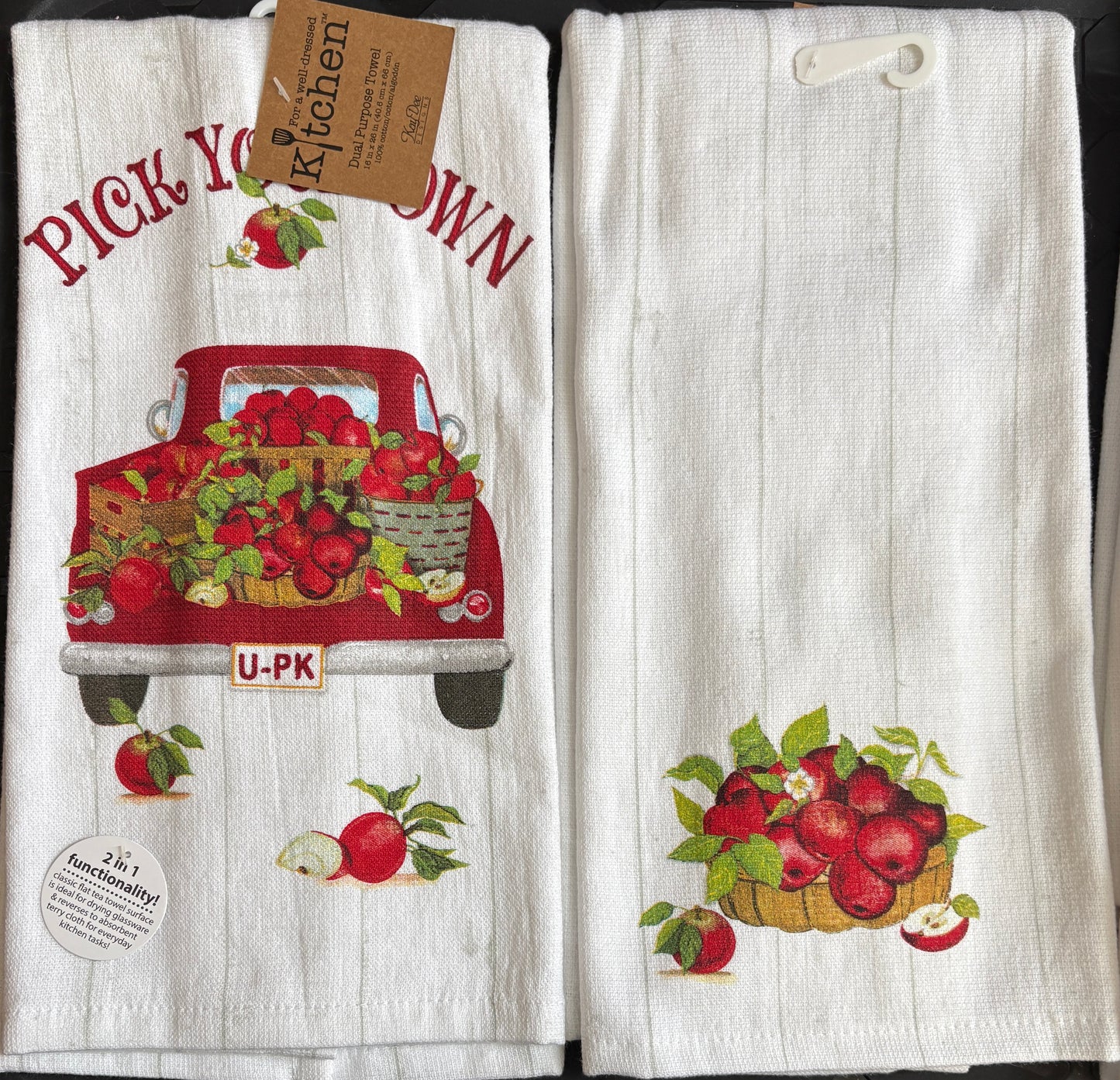 Updated- U PK Apples Kitchen Towel- $6 or 10/$50 (Mix & Match)